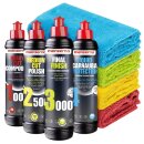 Polituren Set: 1000, 2500, 3000 + Liquid Carnauba...